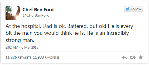 Ford’s son, chef Ben Ford Ford’s son, chef Ben Ford