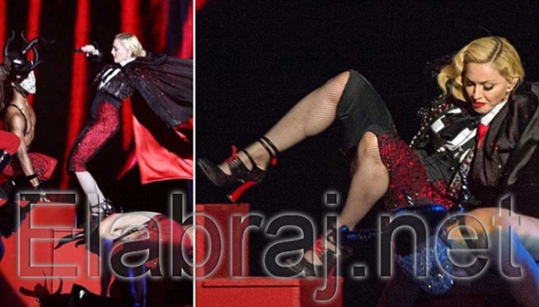 سقوط مادونا على خشبة المسرح سقوط مادونا على خشبة المسرح