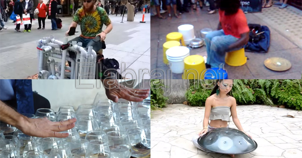 فيديو ... أربع مقاطع لأجمل وأغرب عازفي الشارع على آلات غريبة ولكن رائعة فيديو ... أربع مقاطع لأجمل وأغرب عازفي الشارع على آلات غريبة ولكن رائعة